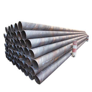 ASTM A53 Erw Welded Round Steel Pipe Mild Black Carbon 168mm